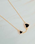 Double Hearts Many Loves Necklace