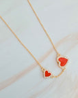 Double Hearts Many Loves Necklace