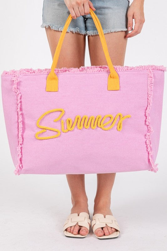 SUMMER Fringe Oversize Fashion Tote