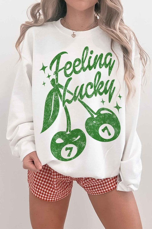 Feelin Lucky St. Patrick's Graphic Sweatshirt