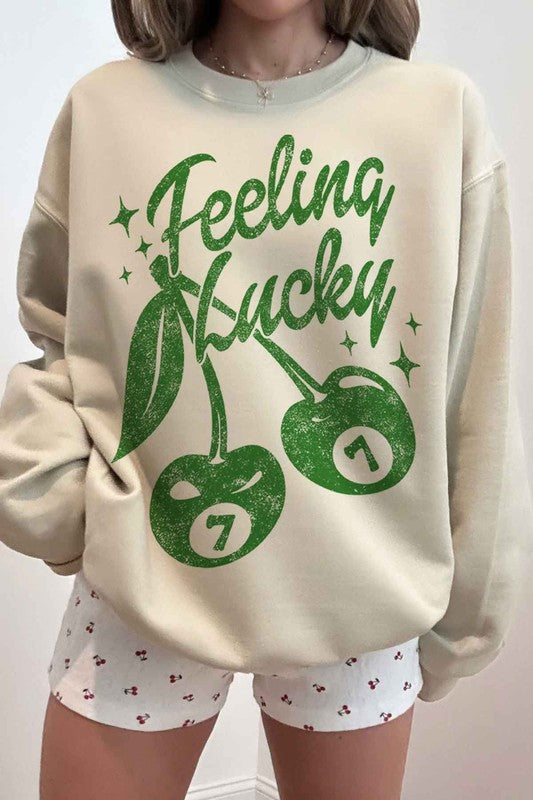 Feelin Lucky St. Patrick's Graphic Sweatshirt