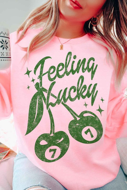 Feelin Lucky St. Patrick's Graphic Sweatshirt