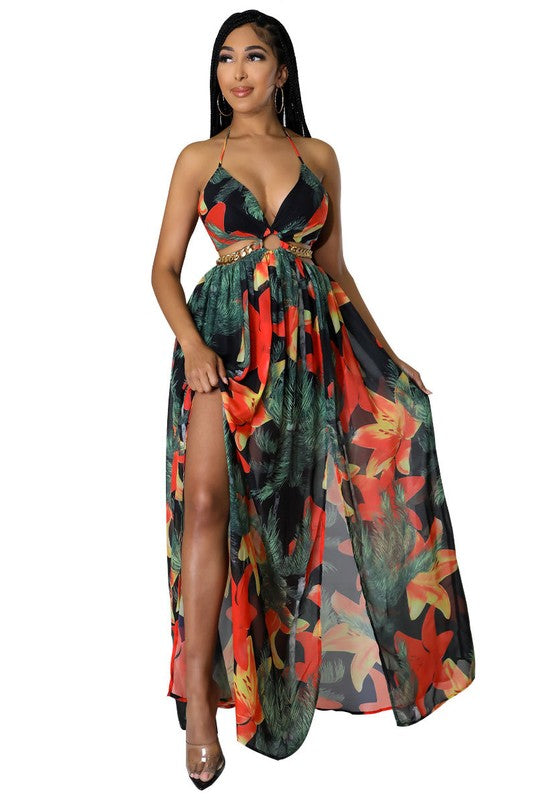 Women's Fashion Long Maxi Dress by Claude