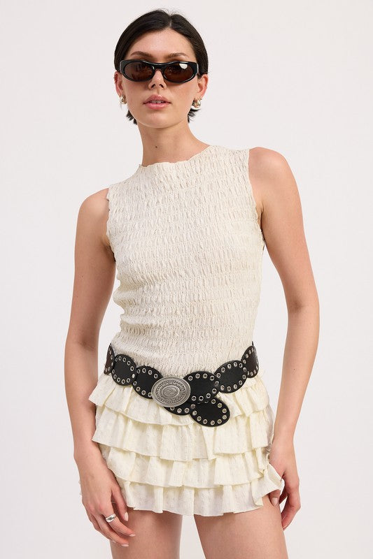Emory Park Tiered Ruffle Mini Skirt