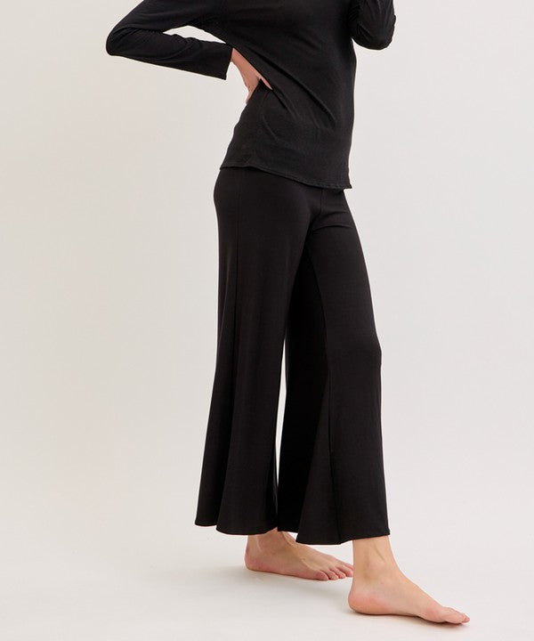 Fabina Bamboo Classic Palazzo Pant Ankle Length