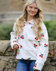 Miss Sparkling |Sherpa Cherries Jacket