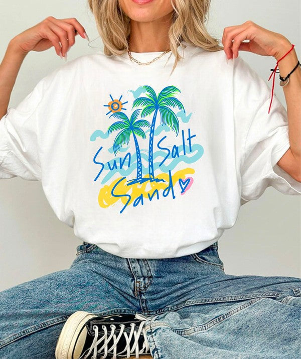 PLUS Sun Sand Salt  Graphic Tee