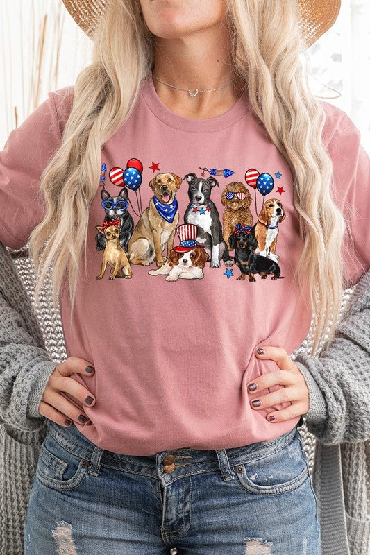 4th of July Dogs Graphic Tee
