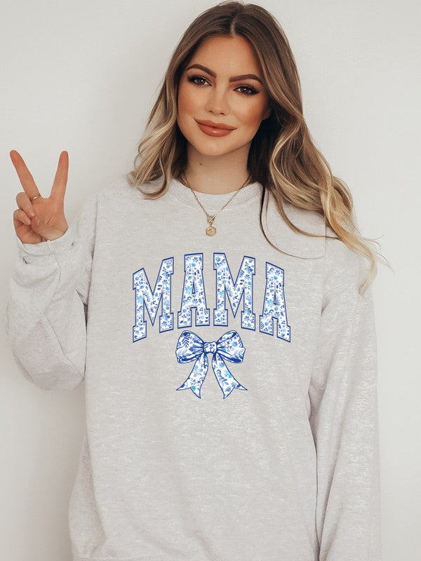 PLUS Mama Chinoiserie Coquette Graphic Sweatshirt