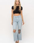 VERVET by Flying Monkey 90's Vintage Crop Flare Jeans