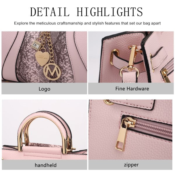 MKF Collection by Mia K | Cassia Vegan Leather Satchel Bag