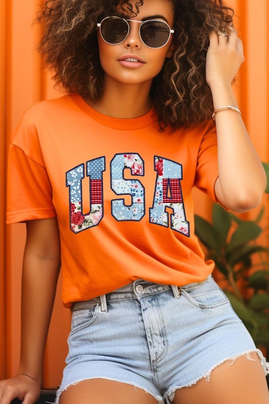Vintage USA Patchwork Graphic Tee