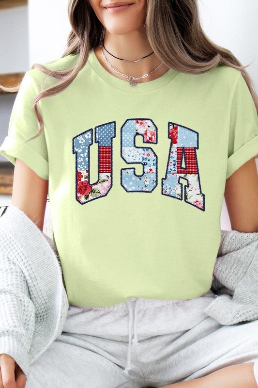 Vintage USA Patchwork Graphic Tee
