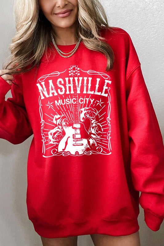 Nashville Music City Graphic Sweatshirt