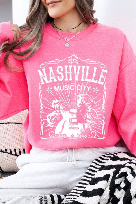 Nashville Music City Graphic Sweatshirt