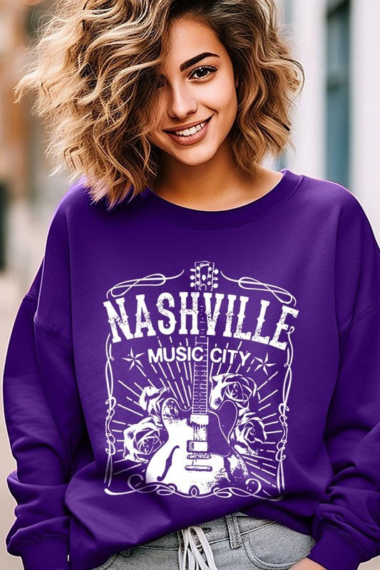 Nashville Music City Graphic Sweatshirt
