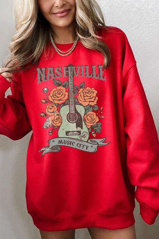 Nashville Music City Graphic Sweatshirt