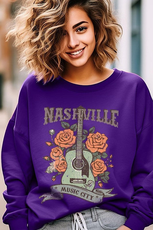Nashville Music City Graphic Sweatshirt