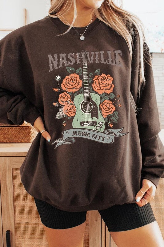 Nashville Music City Graphic Sweatshirt