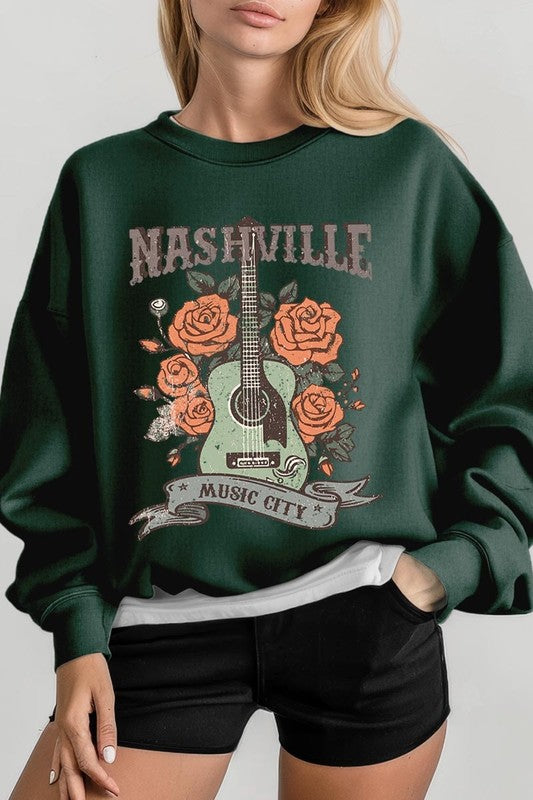 Nashville Music City Graphic Sweatshirt