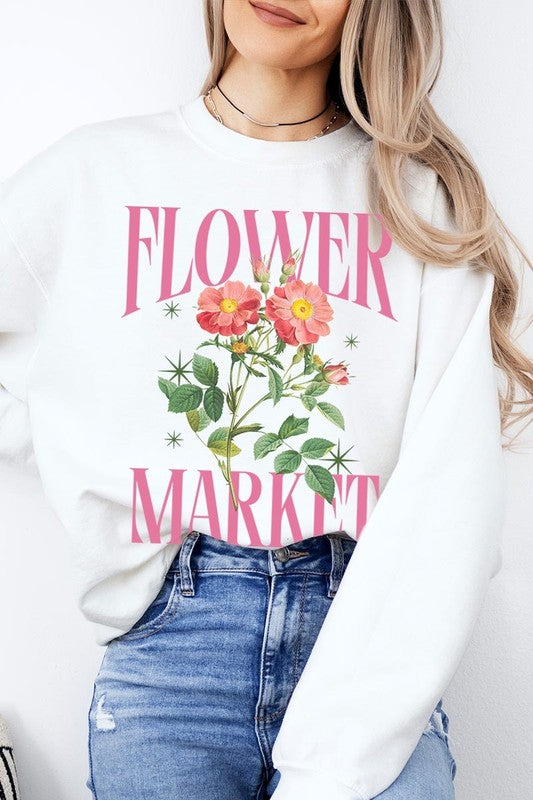 Flower Market Graphic Sweatshirt