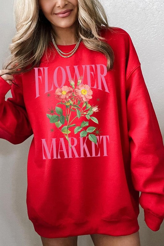 Flower Market Graphic Sweatshirt