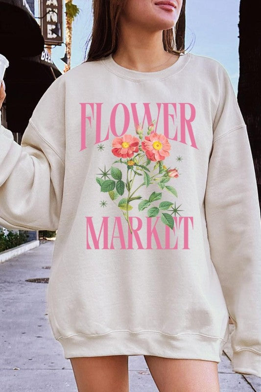 Flower Market Graphic Sweatshirt