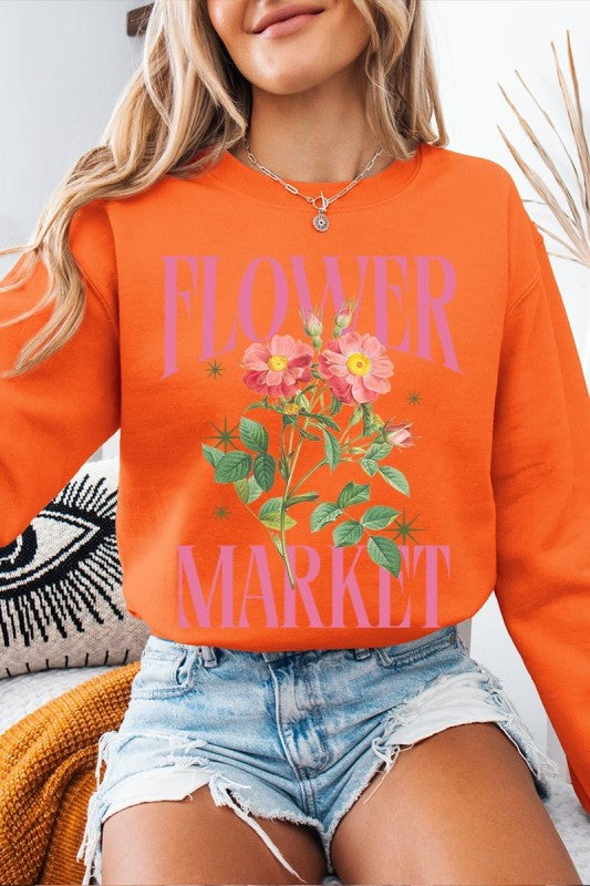 Flower Market Graphic Sweatshirt