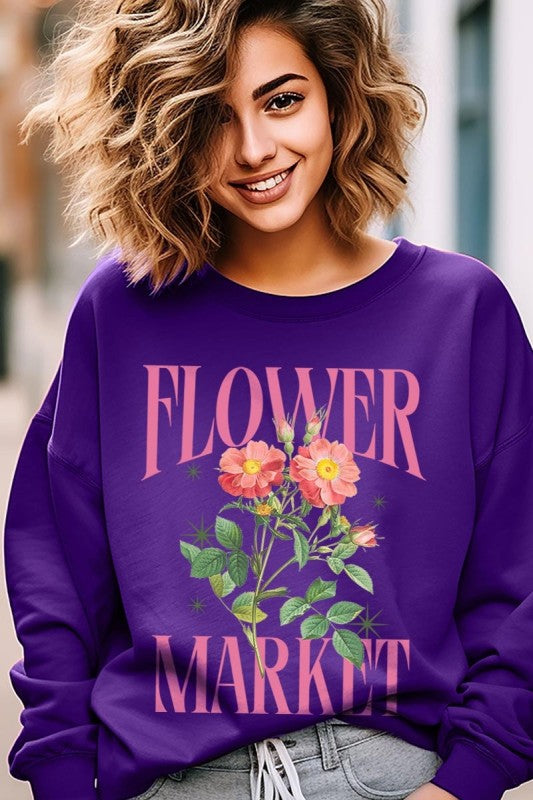 Flower Market Graphic Sweatshirt