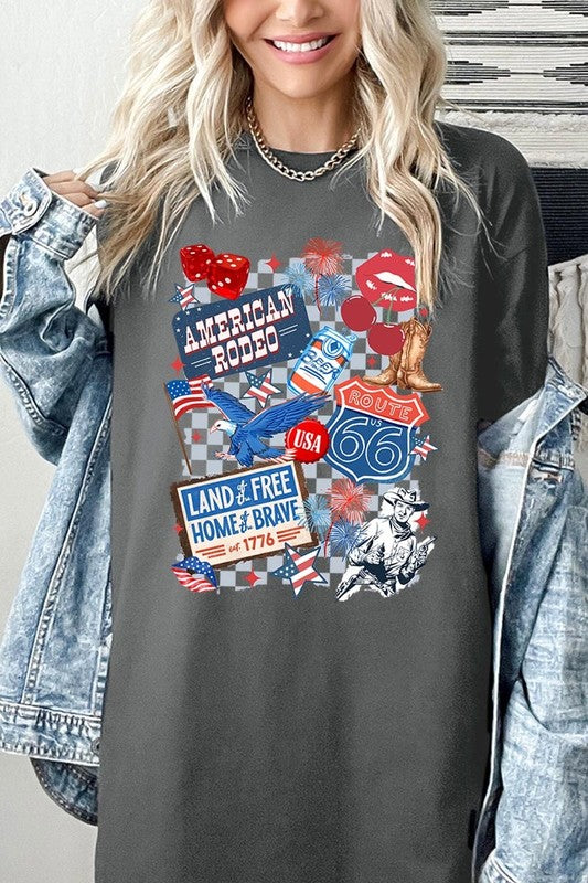 4th of July Collage Graphic Heavy Cotton Tee