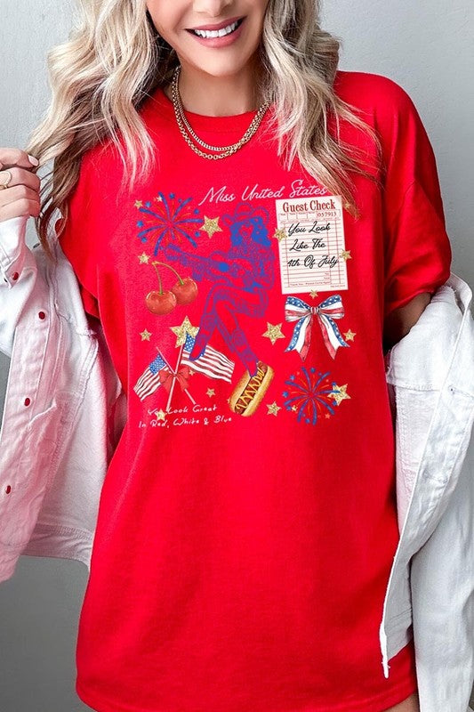Western 4th Of July Graphic Heavy Cotton Tee