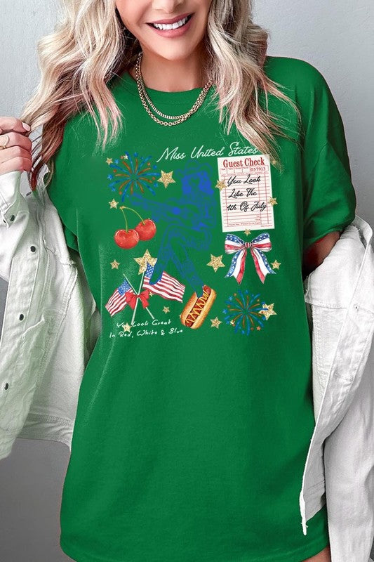 Western 4th Of July Graphic Heavy Cotton Tee