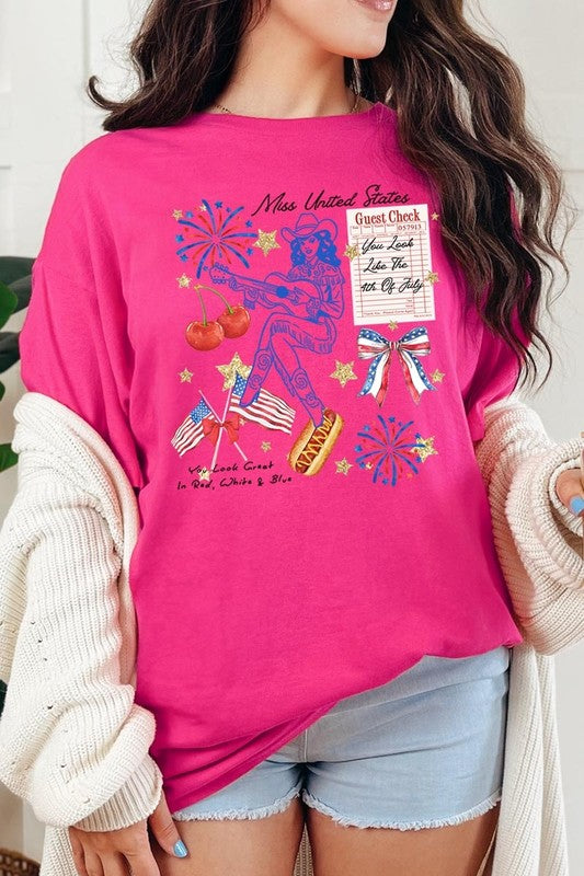 Western 4th Of July Graphic Heavy Cotton Tee
