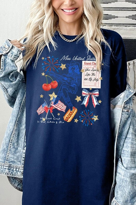 Western 4th Of July Graphic Heavy Cotton Tee