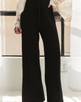 ADORA Tied Wide Leg Knit Pants