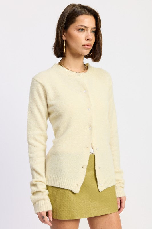 Emory Park Fitted Button Up Cardigan