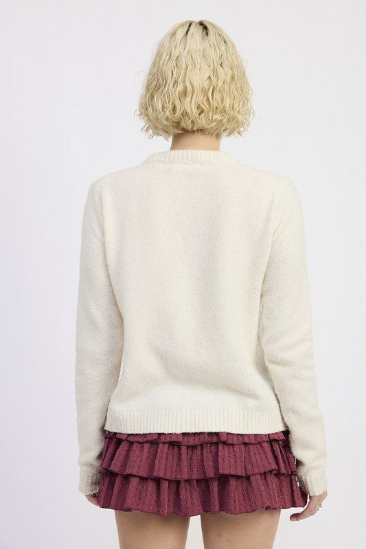 Emory Park Fitted Button Up Cardigan