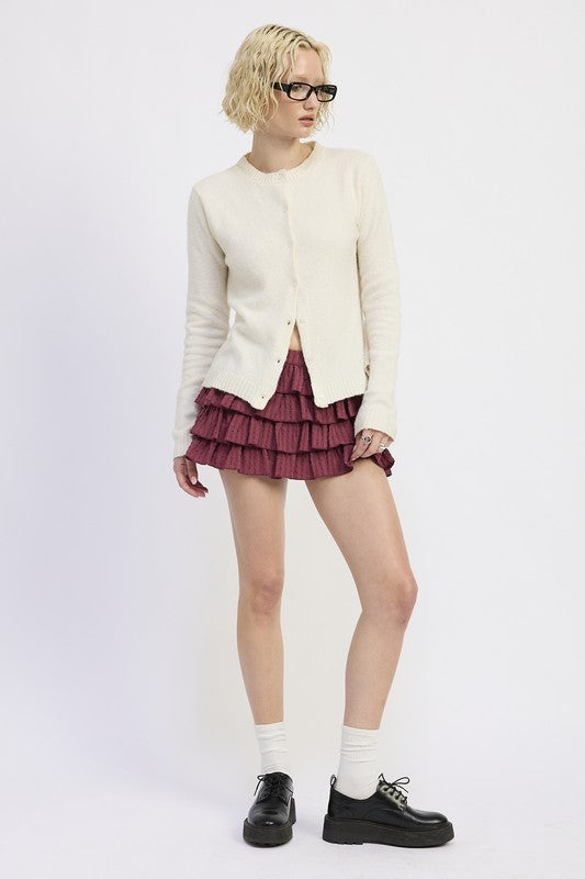 Emory Park Fitted Button Up Cardigan