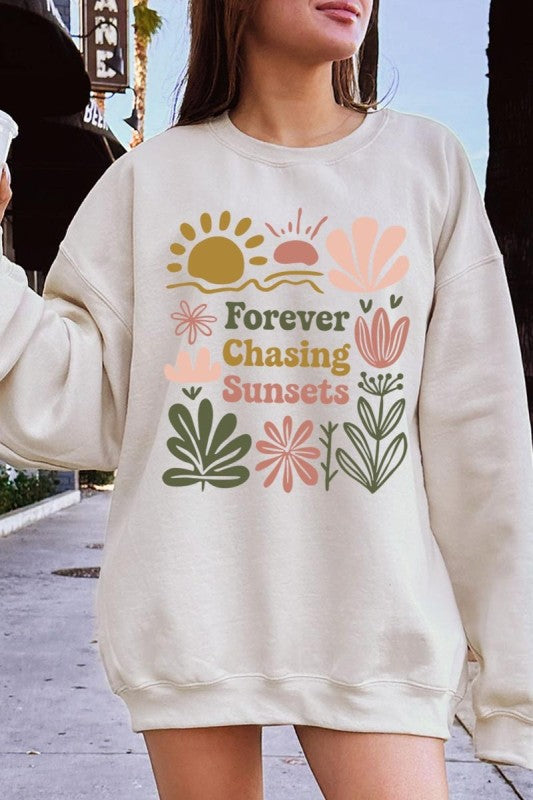 Forever Chasing Sunsets Graphic Sweatshirt