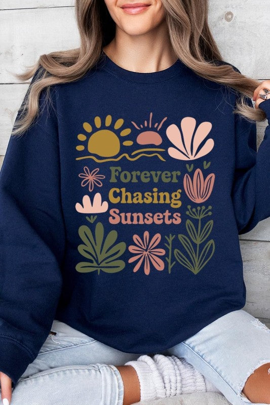 Forever Chasing Sunsets Graphic Sweatshirt