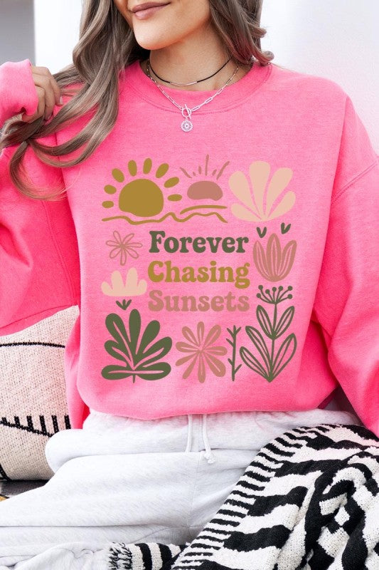 Forever Chasing Sunsets Graphic Sweatshirt