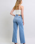 Judy Blue Full Size Wide Leg Jeans with Pockets