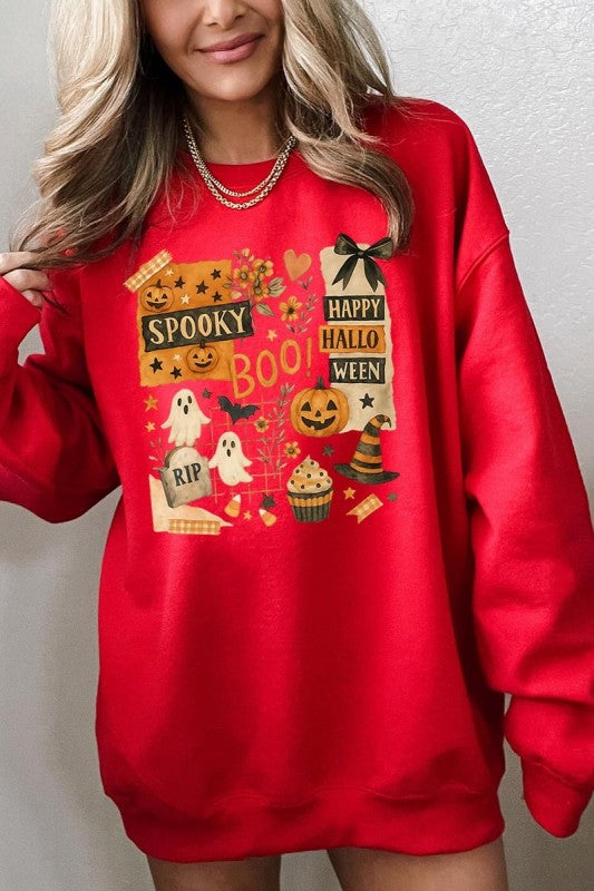 Halloween Collage Graphic Sweatshirt
