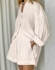 Miss Sparkling | 2-piece Matching Long Sleeve and Shorts Set