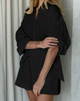 Miss Sparkling | 2-piece Matching Long Sleeve and Shorts Set