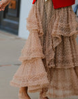 Miss Sparkling | Mesh Ruffle Maxi Skirt