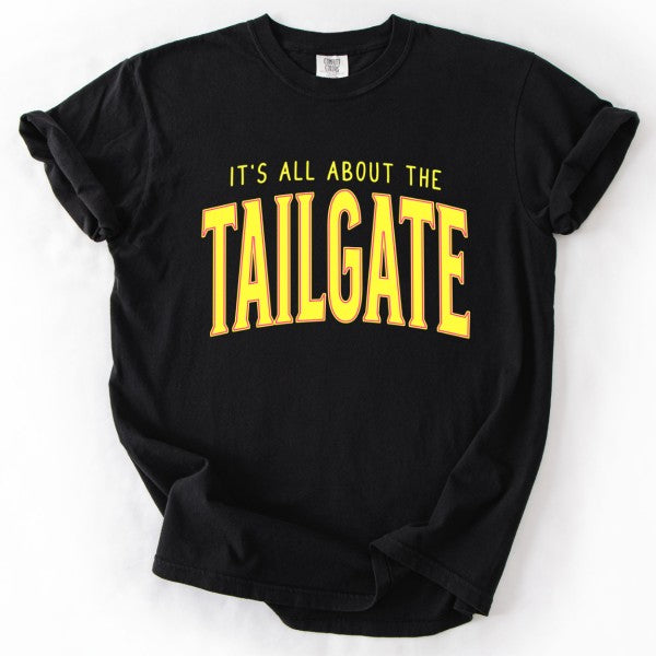 Football Neon Tailgate Comfort Color Graphic Tee