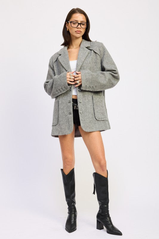 Emory Park Oversized Coat with Pockets