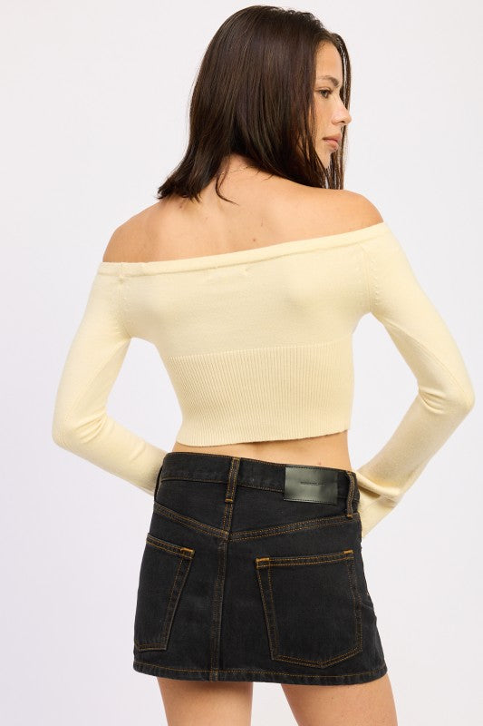 Emory Park | Off Shoulder Cropped Top