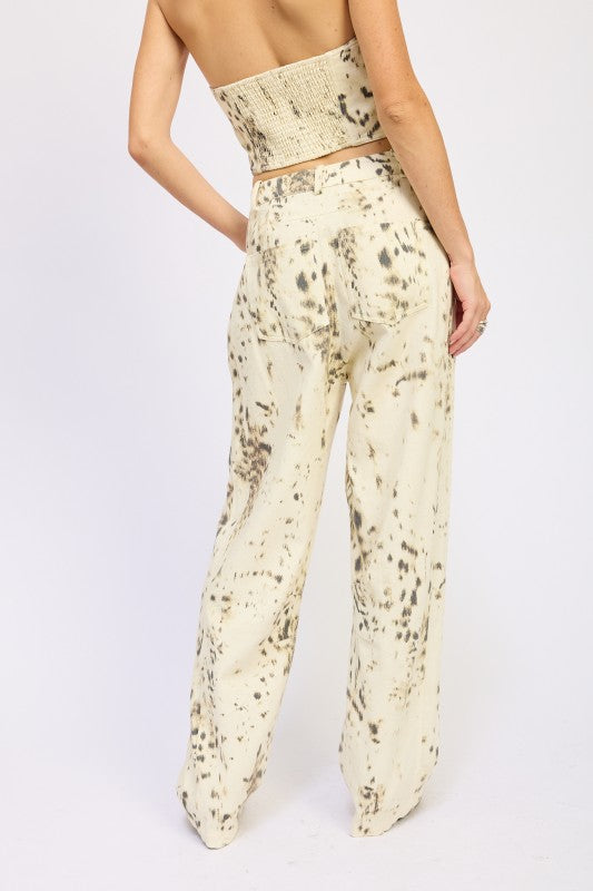 Emory Park Doe Print Barrel Jeans